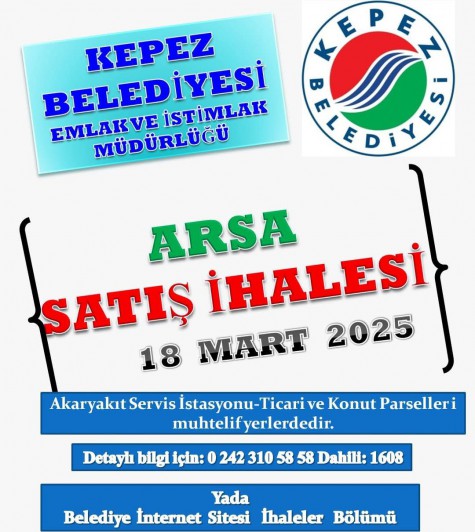 ihaleli arsa satış