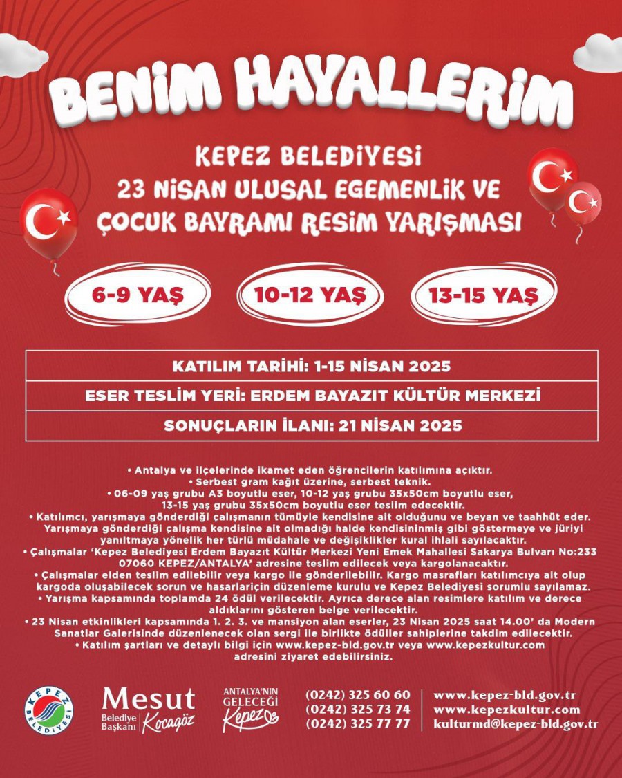 23 NİSAN ULUSAL EGEMENLİK VE ÇOCUK BAYRAMI  RESİM YARIŞMASI