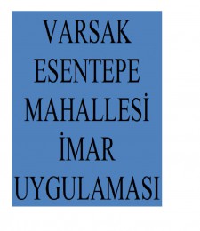 VARSAK ESENTEPE MAHALLESİ