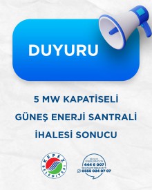 Kepez Belediyesi 5 MW GES İhalesi Sonucu