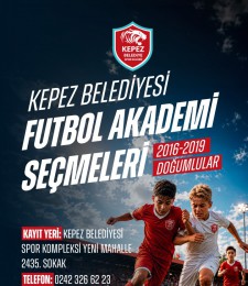 Kepez Belediyesi Futbol Akademi Seçmeleri