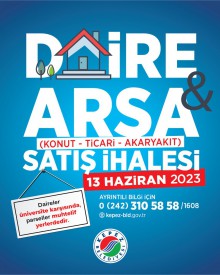 Daire ve Arsa Satış İhalesi