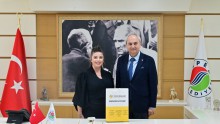 Dore Okulları Kurumsal Satış Reklam Yöneticisi Gizem Eriş & Antalya Çanakkaleliler Derneği Başkanı Levent Yılmaz