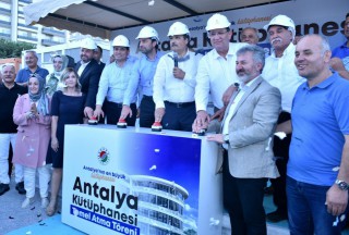 Antalya’nın en büyük kütüphanesinin temeli atıldı
