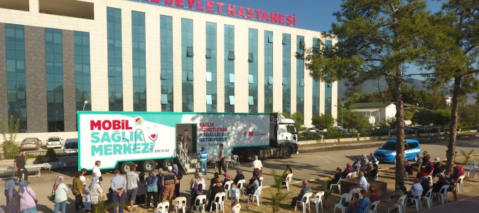 Kepez’in Mobil Sağlık Merkezi 18-19 Ağustos’ta Gömbe’de