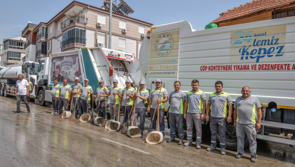 Kepez’den mahallelere bahar temizliği 