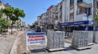 Kara Yusuf Caddesi’nin kaldırımı yenileniyor