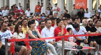 Kepez’de milli maç heyecanı