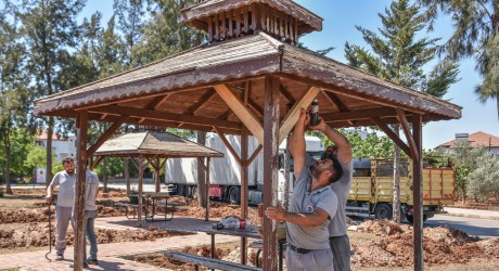 Duacı’da eskiyen park güzelleştiriliyor