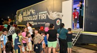 Kepezli çocuklar uzayı gözlemliyor