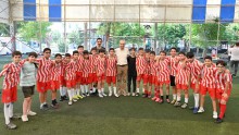 Kepezli çocuklar Başkan Kocagöz’le mutlu