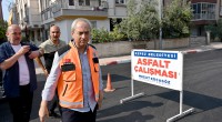 Kocagöz, asfalt çalışmalarını yerinde inceledi