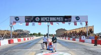 Motodrag yarışlarının startını Başkan Kocagöz verdi