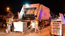 Kepez’de gece ekipleri iş başında