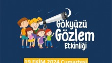 Antalya Bilim Merkezi Gökyüzü Gözlem Etkinliği 19 Ekim’de