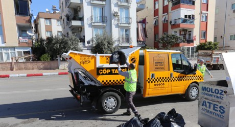 Kepez’den  ‘Çöp Taksi’ hizmeti