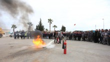 Kepez’den çalışanlarına yangın eğitimi