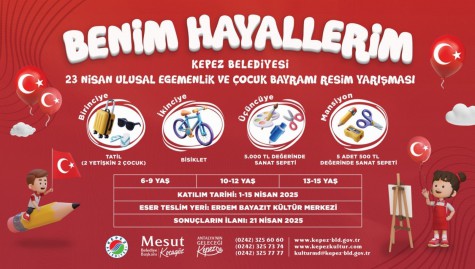 Kepez’den 23 Nisan’a özel resim yarışması