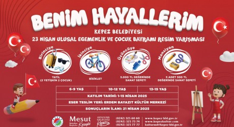 Kepez’den 23 Nisan’a özel resim yarışması