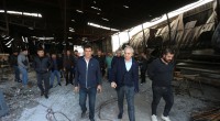 Kocagöz, Hurdacılar Sitesi’nde esnafın yanında