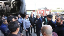 Kocagöz, Hurdacılar Sitesi’nde esnafın yanında