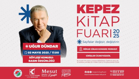 Uğur Dündar Kepez Kitap Fuarı’nda: Gündem “Basın Özgürlüğü”