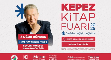 Uğur Dündar Kepez Kitap Fuarı’nda: Gündem “Basın Özgürlüğü”