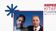 Gazeteci Murat Ağırel ve Timur Soykan Kepez Kitap Fuarı’nda