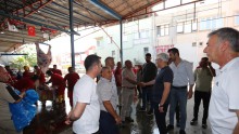 Başkan Vekili Altekin, Kepez’in kurban kesim alanlarını denetledi