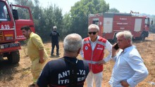 Başkan Kocagöz, Duacı'daki yangın söndürme çalışmalarını yakından takip etti