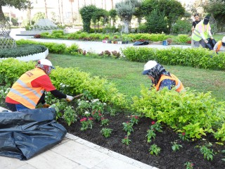 Kepez’den yeşil alanlara özenli dokunuş