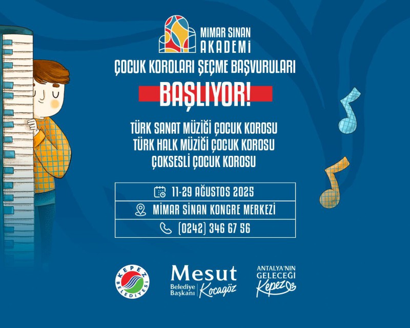 Kepez’de Çocuklar için Koro Seçmeleri Başladı!