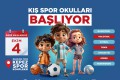 Kepez’in Kış Spor Okulları başlıyor  
