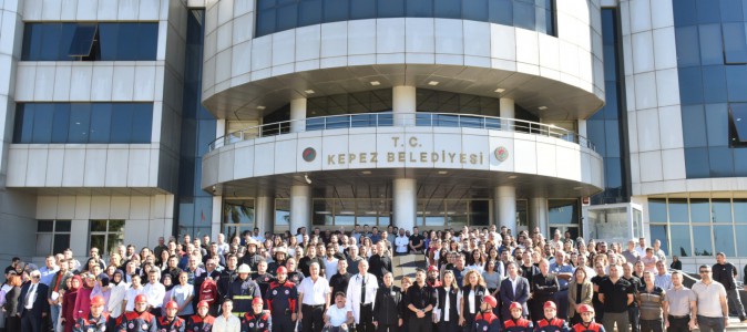 Kepez Belediyesi’nden gerçeğini aratmayan tatbikat