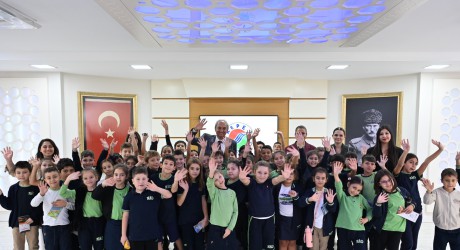 Başkan Kocagöz’e öğrencilerden ziyaret