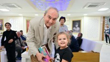 Başkan Kocagöz’ü duygulandıran minik ziyaretçi