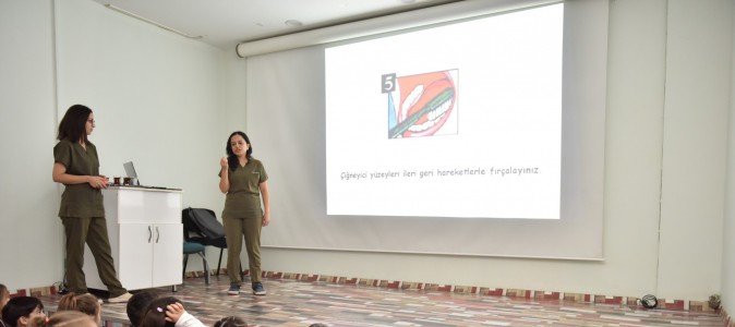 Kepez’de miniklere diş sağlığı eğitimi