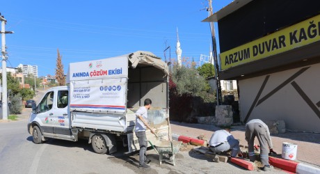 Kepez’in Anında Çözüm Ekibi 7/24 iş başında