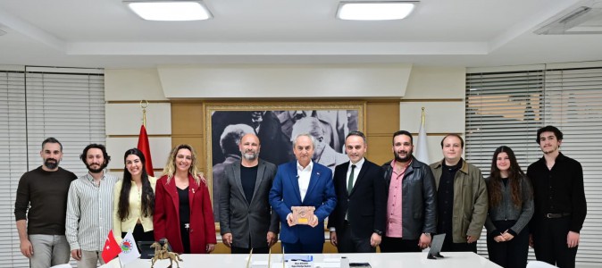 Ödüllü Kepez Kent Tiyatrosu ekibinden, Başkan Kocagöz’e ziyaret