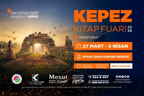Kepez’de 27 Mart’ta  kitap rüzgarı esecek