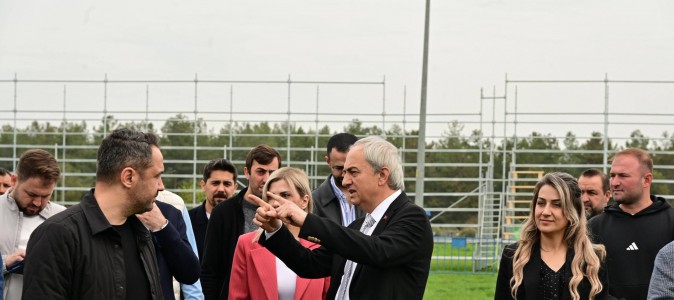 Kocagöz, er meydanı hazırlıklarını yerinde inceledi