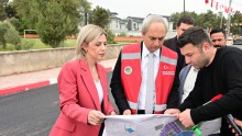 Duacı’da alt yapı çalışmaları tamamlanan 34 sokağa sıcak asfalt  