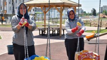 Kepez’de park ve oyun alanlarında hijyen seferberliği