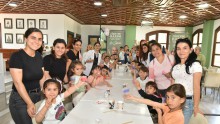Kepez’de anne ve çocuklar renkli mum atölyesinde buluştu