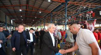 Kocagöz, kurban kesim yerlerini denetledi