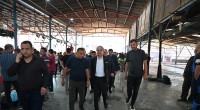 Kocagöz, kurban kesim yerlerini denetledi