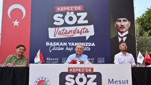 Kepez’de Kocagöz sahada ‘SÖZ VATANDAŞTA’