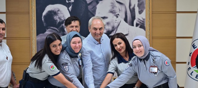 Başkan Kocagöz’den güvenlik görevlilerine teşekkür ve kutlama
