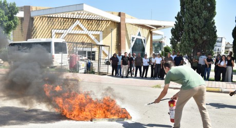 Kepez’de deprem ve yangın tatbikatı