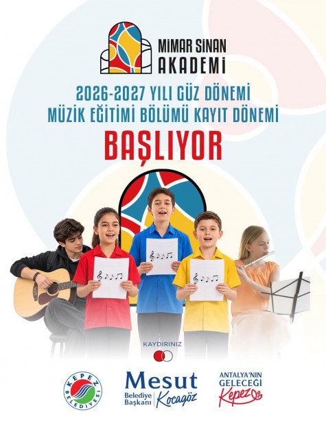 Kepez’in müzik eğitimleri kayıtları başlıyor